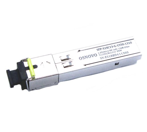 Модуль Osnovo SFP-S1SC13-G-1550-1310-I