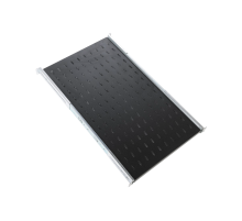 Полка перфорированная выдвижная с телескопическими направляющими глубина 620 мм цвет черный ЦМО ТСВ-62-9005 30141601901