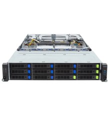 GIGABYTE R283-S93-AAL1 / 2*LGA4677 up to 350W / Intel C741 / 32*DDR5 (Xeon x5xx - 5600 / Xeon x4xx - 4800) / no HDD (up to 4*3.5