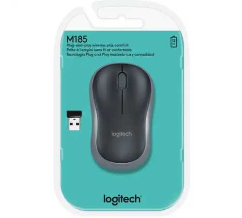 Мышь Logitech M185 Dark Grey 910-002238