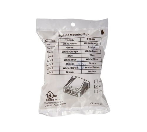 Розетка компьютерная Netko JE342RC6-USD/WH (54403)