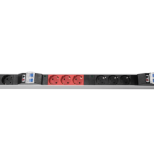 Верт блок розеток Rem -3x32 3 фазы 32A 6 авт инд 18 S 1420 мм вх IEC 309 шнур м Rem R-3X32-18S-A-I-1420-3-3PN 30112232200