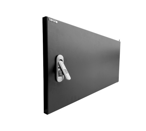 Дверь металлическая с ручкой для шкафа WMA DUO 6*12 Netko черная N.FRTD-M.12U.65378.BK (65378)