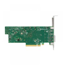 HBA-адаптер Broadcom 9600-8i8e SGL (05-50145-00 / P3-50145-01001) PCIe v4 x8 LP, Tri-Mode SAS/SATA/NVMe 24G HBA, 16port (1*int SFF8654, 2*ext SFF8674), RTL (id 32478)