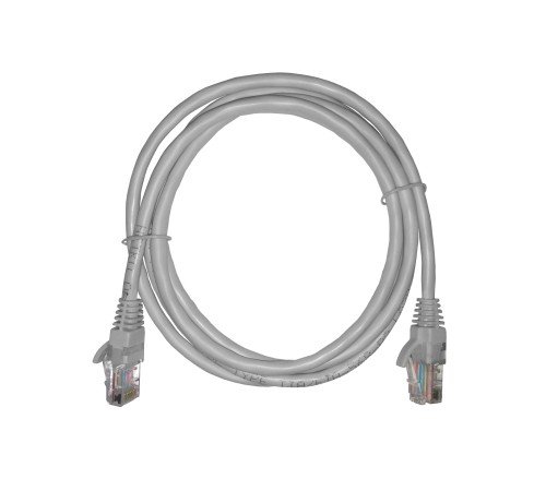 Патч-корд UTP4 cat 5е 1,5м ВС LSZH серый литой коннектор Netko Optima N.BC.UTP.5e-1.5m-2-lszh (67441)