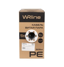 Кабель витая пара WRLine WR-FTP-4P-C5E-PE-BK