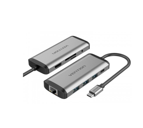 Мультифункциональный хаб Vention USB Type C 9 в 1 (THAHB) (id 23163) Мультифункциональный хаб Vention USB Type C 9 в 1 (THAHB) (id 23163)