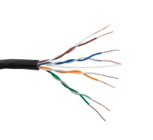 Кабель UTP4 cat.5е одножильный 305м Cu наружный черный Netko Optima Bronze N.UTP-69503.05E.1H (69503)