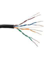 Кабель UTP4 cat.5е одножильный 305м Cu наружный черный Netko Optima Bronze N.UTP-69503.05E.1H (69503)