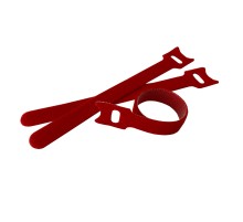 Стяжка-липучка многоразовая 150*12 /10 шт (красная) Netko Optima 12 x 150 red (60109)