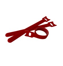 Стяжка-липучка многоразовая 150*12 /10 шт (красная) Netko Optima 12 x 150 red (60109)