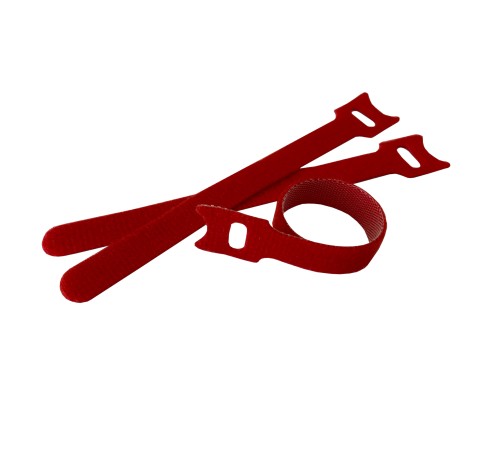 Стяжка-липучка многоразовая 150*12 /10 шт (красная) Netko Optima 12 x 150 red (60109)