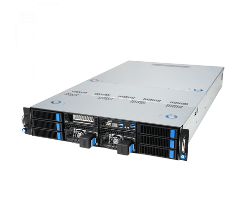 Сервер ASUS ESC4000A-E12-SKU1, 2U GPU, 1 x SP5 LGA6096 EPYC 9004 (400W), 12DIMM DDR5, 2 x 2.5