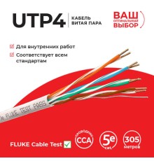 Кабель витая пара U/UTP4 Lancable UTP-7012.25.0B (55675)