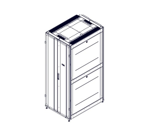 Монтажный шкаф Systeme Electric шкаф, серия Uniprom, 42U-750/1070, боковые панели 4шт, черный UR3150