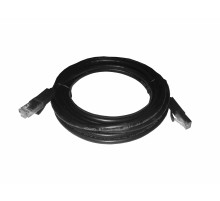 Патч-корд Netko FTP наружный 24AWG кат.5Е с заливными колпачками 5м черный 59317 (59317)