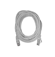 Патч-корд UTP4 cat 5e 5,0м ВС LSZH белый литой коннектор Netko Optima N.BC.UTP.5e-5.0m-0-lszh (67641)