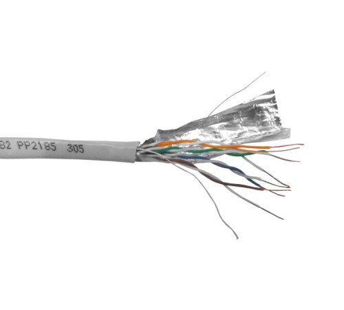 Кабель FTP4 cat.5е одножильный экранированный 305м Cu серый Netko Optima Bronze N.FTP-67669.05E.0B (67669)