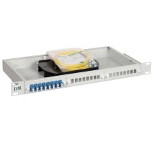 1U кросс укомплектованный: LC (duplex) 4шт;  (OS2)