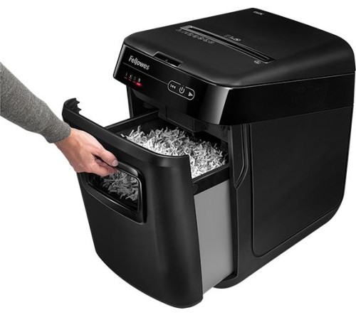 Шредер Fellowes® AutoMax® 150C, автоподача, DIN P-4, 4х38мм, 150лст. авто, 8 ручн., 32 лтр., авторев, шт Шредер Fellowes® AutoMax® 150C Шредер Fellowes® AutoMax® 150C, автоподача, DIN P-4, 4х38мм, 150лст. авто, 8 ручн., 32 лтр., авторев, шт Шредер Fellowes® AutoMax® 150C