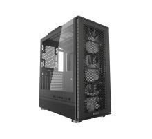 Корпус без блока питания/ Case PCCooler ME200 MESH BK, Midi-Tower, TG, Mesh, 3x120mm ARGB, 1xUSB-A 3.0 + 2xUSB-A 2.0, E-ATX, ATX, mATX, mITX Black