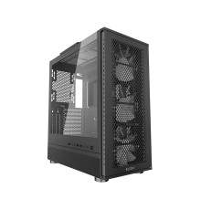 Корпус без блока питания/ Case PCCooler ME200 MESH BK, Midi-Tower, TG, Mesh, 3x120mm ARGB, 1xUSB-A 3.0 + 2xUSB-A 2.0, E-ATX, ATX, mATX, mITX Black