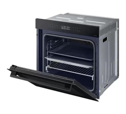 Встраиваемый духовой шкаф Samsung 59.5 x 59.6 x 57 см, Dual Cook, Каталитическая очистка, 2 стекла, Гриль, Конвекция, Сенсорное управление, LED дисплей, Air Sous Vide, Wi-Fi SmartThings, 76 л, цвет: черное стекло