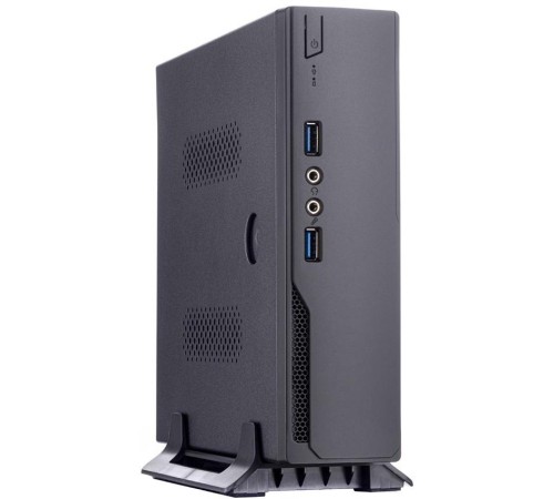 Корпус с внешним блоком питания 120Вт./ Case Foxline mITX 120W ext., DC-converter, 2xUSB3.0, 1x40mmFan, Black, VESA, powercord