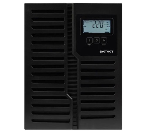 Источник бесперебойного питания SMARTWATT ИБП Онлайн, мощность 3000/2700 ВА/Вт, напольный, LCD дисплей, управляемые розетки, IEC13 - 8 шт.