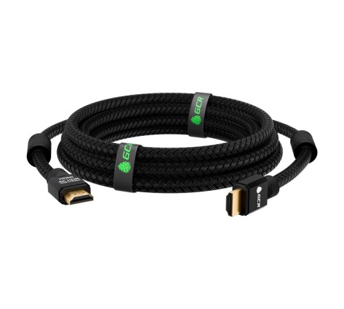 GCR Кабель 10.0m HDMI версия 2.0, HDR 4:2:0, Ultra HD, 4K 60 fps 60Hz/5K*30Hz, 3D, AUDIO, 18.0 Гбит/с, 28/28 AWG, OD7.8mm, тройной экран, черный нейлон, AL корпус черный, фер.кольца, GCR-53191 GCR Кабель 10.0m HDMI версия 2.0, HDR 4:2:0, Ultra HD, 4K 60 fps 60Hz/5K*30Hz, 3D, AUDIO, 18.0 Гбит/с, 28/28 AWG, OD7.8mm, тройной экран, черный нейлон, AL корпус черный, фер.кольца, GCR-53191