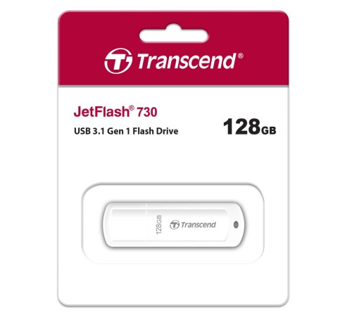Флеш-накопитель/ Transcend 128GB JetFlash 730 (white) USB 3.0 Флеш-накопитель/ Transcend 128GB JetFlash 730 (white) USB 3.0