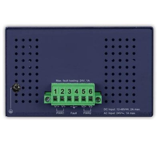 коммутатор/ PLANET IFGS-1822TF IP30 Industrial 16-Port 10/100TX + 2-Port Gigabit TP/SFP Combo Ethernet Switch (-40~75C, dual redundant power input on 12-48VDC / 24VAC terminal block)