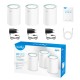 Wi-Fi Mesh-система/ AC1200 Wi-Fi Gigabit Mesh Solution 3-Pack, Chipset MT7621DA+MT7613B+MT7603, Dual-Band, 867Mbps at 5GHz + 300Mbps at 2.4GHz, 802.11ac/a/b/g/n, 2 Gigabit Ethernet Ports, 4 internal antennas, MU-MIMO, DDNS, Zerotier/Wireguard/OpenVPN/IPSe