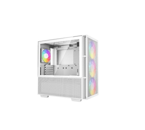 Корпус Deepcool CH560 WH без БП, боковое окно (закаленное стекло), 3x140мм ARGB вентилятор спереди и 1x120мм ARGB вентилятор сзади, белый, ATX