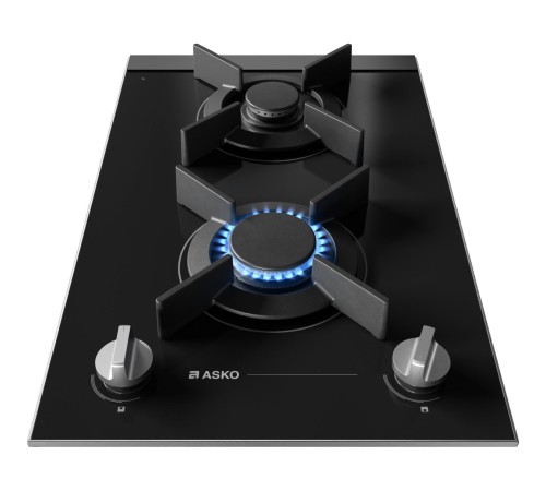 Газовая варочная панель ASKO/ Арт. 741472 ; Газовая варочная панель ASKO, 2 зоны,материал стеклокерамика,кольцо для вока-чугун,электроподжиг, цвет черный