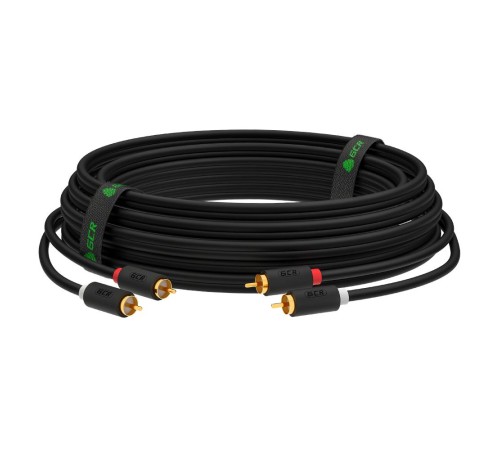 GCR Кабель 20.0m аудио 2 х RCA / 2 х RCA , GOLD, черный, GCR-53114 GCR Кабель 20.0m аудио 2 х RCA / 2 х RCA , GOLD, черный, GCR-53114