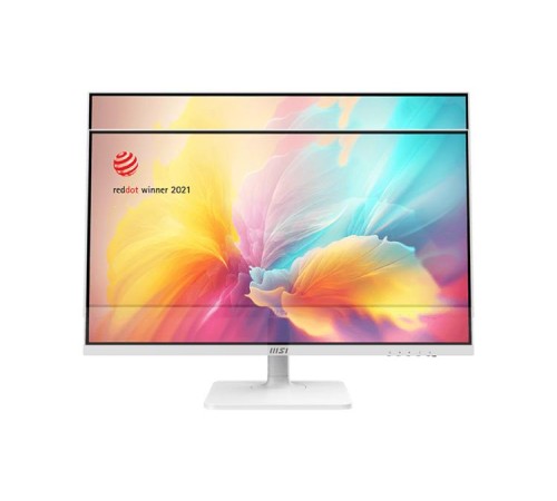 Монитор MSI Modern MD272QXPW 27" 16:9 WQHD(2560x1440) IPS Flat,1ms(MPRT),HDR 400,1000:1,100M:1,400nit,HDMI,DP,2xUSB Type-A,USB Type-B,USB Type-C,Speaker,Tilt,Swivel,Height,Pivot,100Hz,White(white cable),1y