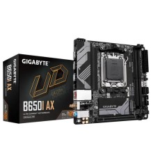Материнская плата GIGABYTE B650I AX, AM5, B650, 2*DDR5, 2*SATA, 1*M.2, 3*USB 3.2, 3*USB 2.0, 1*PCIx16, DP+HDMI, mITX