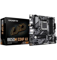 Материнская плата GIGABYTE B650M D3HP AX, AM5, B650, 4*DDR5, 4*SATA, 2*M.2, 3*USB 3.2, 2*USB 2.0, Type-C, 1*PCIx16, 1*PCIx1, 2*DP+HDMI, mATX