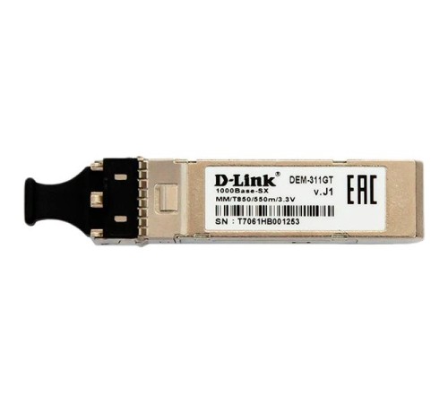 Трансивер/ 311GT SFP Transceiver, 1000Base-SX, Duplex LC, 850nm, Multi-mode, 550M Трансивер/ 311GT SFP Transceiver, 1000Base-SX, Duplex LC, 850nm, Multi-mode, 550M