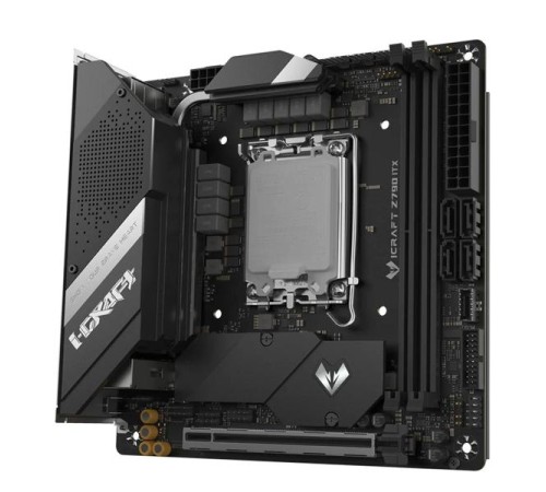 Материнская плата MAXSUN MS-iCraft Z790ITX WIFI, LGA1700, Z790, 2*DDR5, 4*SATA3, 2*M.2,  4*USB 3.2, 4*USB 2.0, Type-C, 1*PCIEx16, HDMI+DP, mITX
