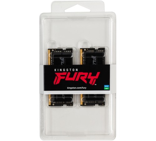 Память оперативная/ Kingston 64GB 3200MT/s DDR4 CL20 SODIMM (Kit of 2) FURY Impact Память оперативная/ Kingston 64GB 3200MT/s DDR4 CL20 SODIMM (Kit of 2) FURY Impact