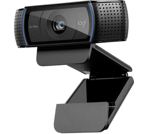 Веб-камера/ Logitech Full HD 1080p Pro Webcam C920, USB 2.0, 1920*1080, 15Mpix foto, Mic, Black Веб-камера/ Logitech Full HD 1080p Pro Webcam C920, USB 2.0, 1920*1080, 15Mpix foto, Mic, Black