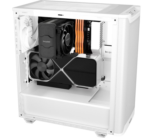Корпус ПК без блока питания/ Case be quiet! PURE BASE 501 Airflow Window, Midi-Tower, TG, 2x140mm, 2xUSB-A 3.2, 1xUSB 3.2 Type-C, ATX, mATX, mITX White