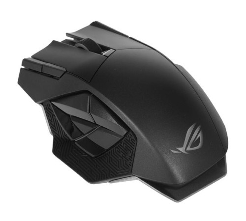 Мышь ASUS ROG SPATHA X, 168g, Wired (Type-C)+2.4GHz RF, 19K DPI Sensor, 12 Programable buttons, Black