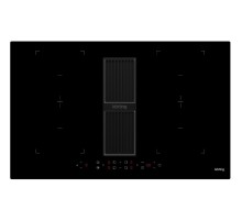 Встраиваемая варочная панель KORTING/ Встраиваемая варочная панель KORTING, индукционная с интегрированной вытяжкой, 83 см, 4 конфорки, Bridge, слайдерное управление, блокировка управления, дисплей для каждой зоны нагрева, таймер, автоматическое выключени