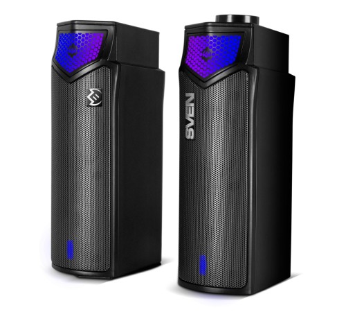 Саундбар мини SVEN SB-G1450, черный (10 Вт, питание USB, Bluetooth, подсветка)