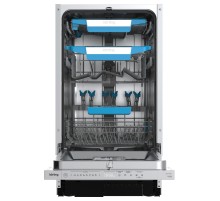 Встраиваемая посудомоечная машина KORTING/ Встраиваемая посудомоечная машина KORTING, 45 см, 3 корзины, 10 комплектов, регулировка высоты Easy Lift, электронное/сенсорное управление, цифровой дисплей, 8 программ, отложенный старт, луч на полу, LED освещен