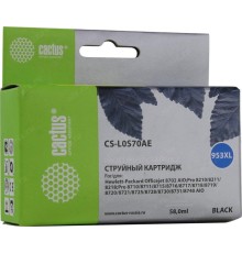 -/ Картридж струйный Cactus CS-L0S70AE №953XL черный (58мл) для HP OJ Pro 7740/8210/8218/8710/8715