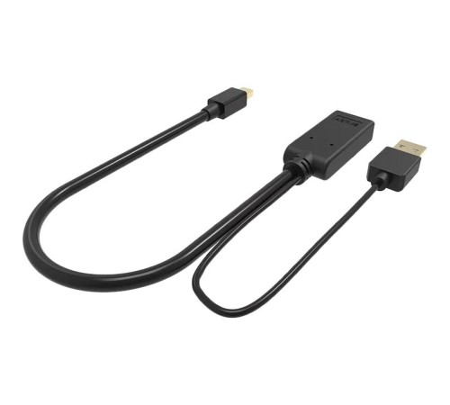 Кабель-переходник/ Кабель-переходник HDMI(F) +USB---> miniDP(M) 0.15m  4K*30Hz VCOM<CG497-0.15>